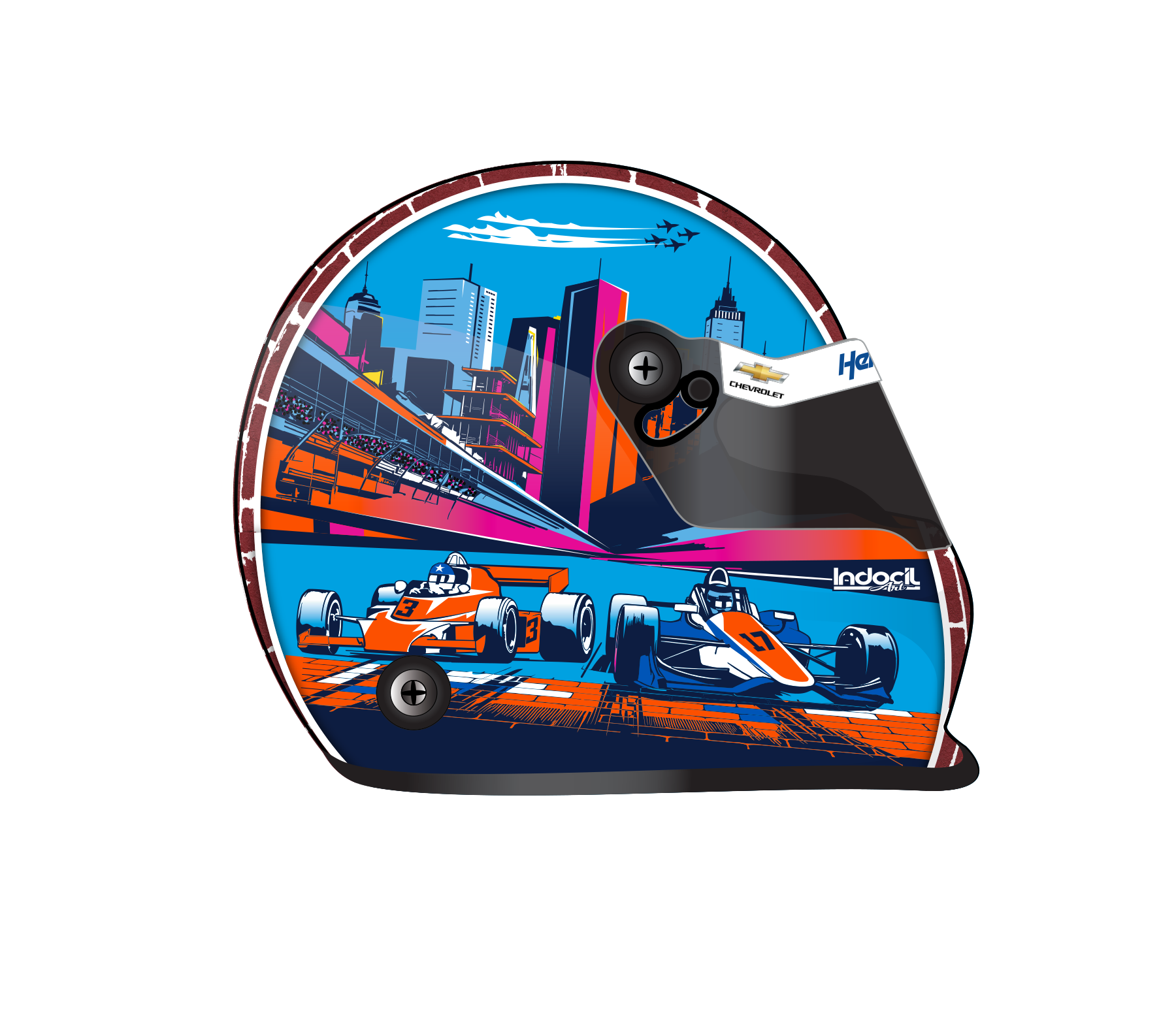 Kyle Larson 2024 H1100 No. 5 Replica Helmet