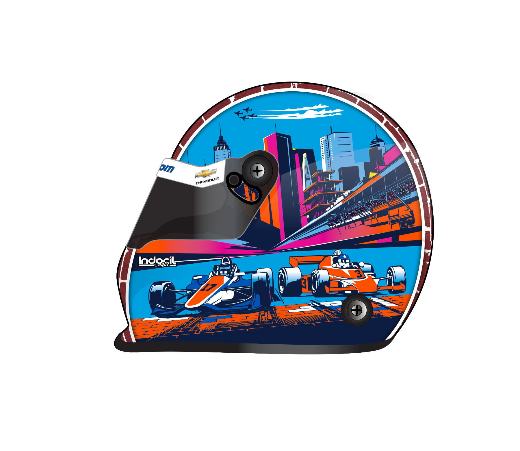 Kyle Larson 2024 H1100 No. 5 Replica Helmet