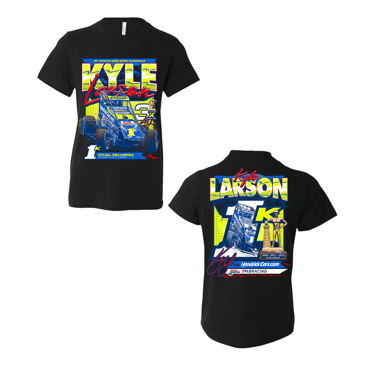 2026 Chili Bowl Design- Youth Black T-Shirt