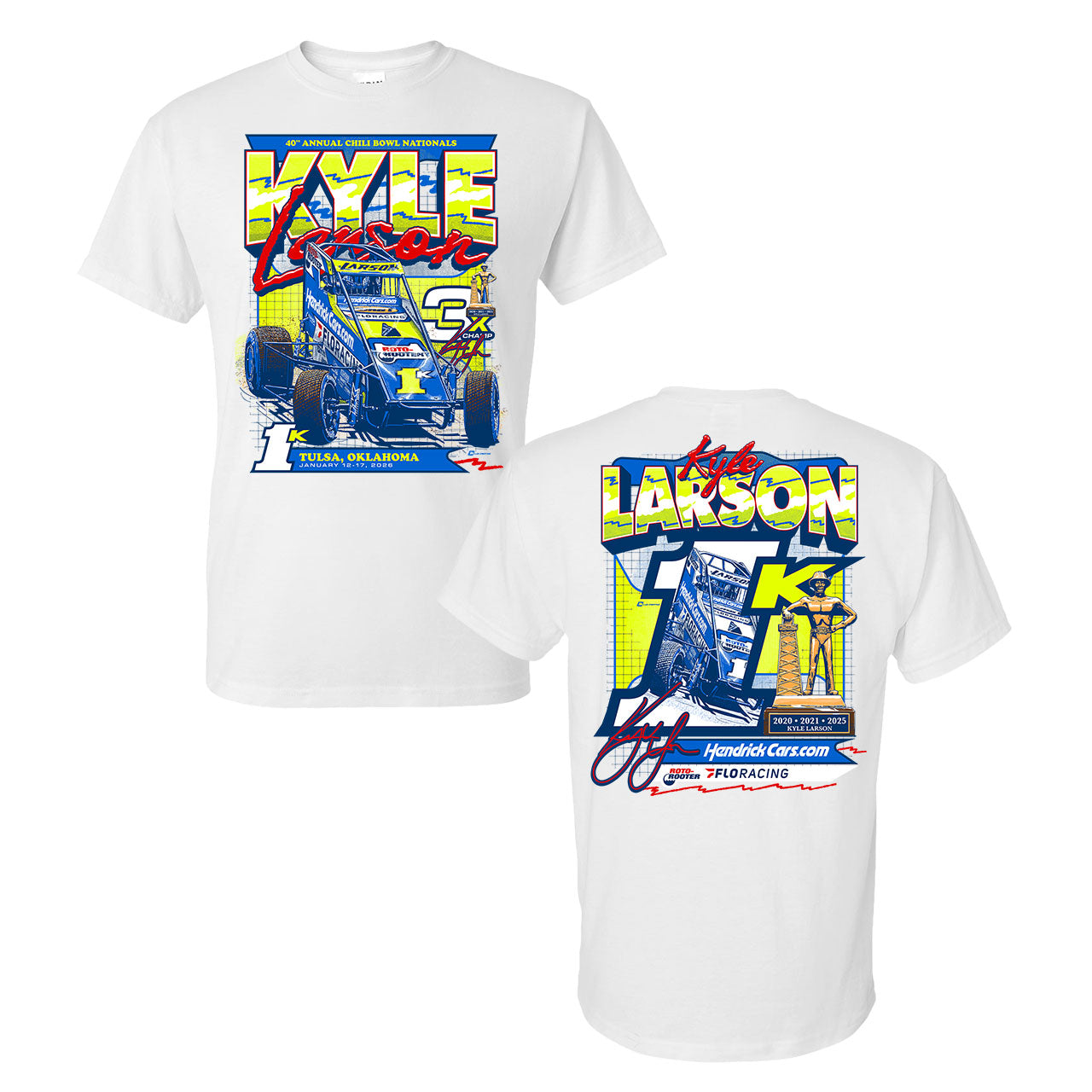 2026 Chili Bowl Design- Adult White T-Shirt