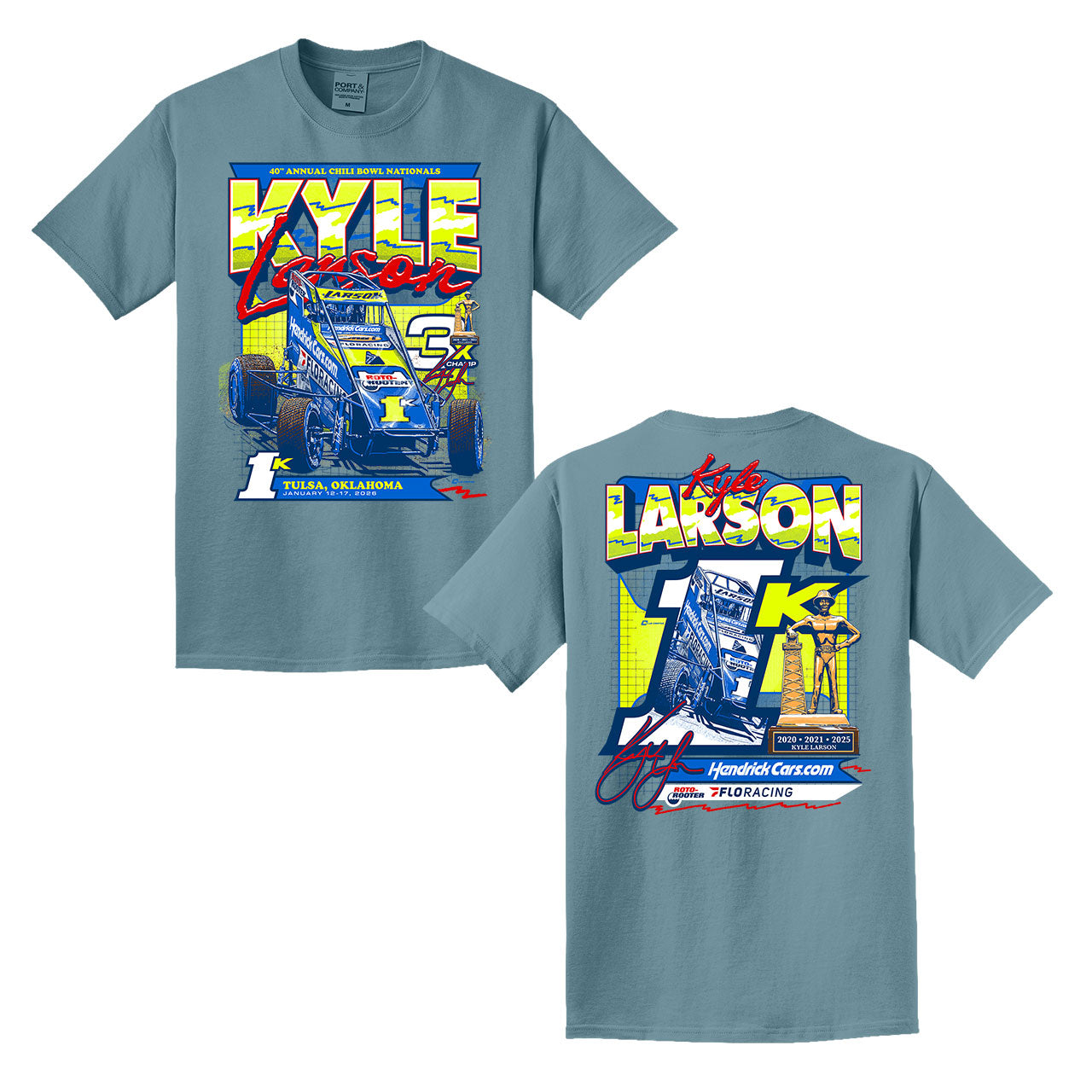 2026 Chili Bowl Design- Adult Mist T-Shirt