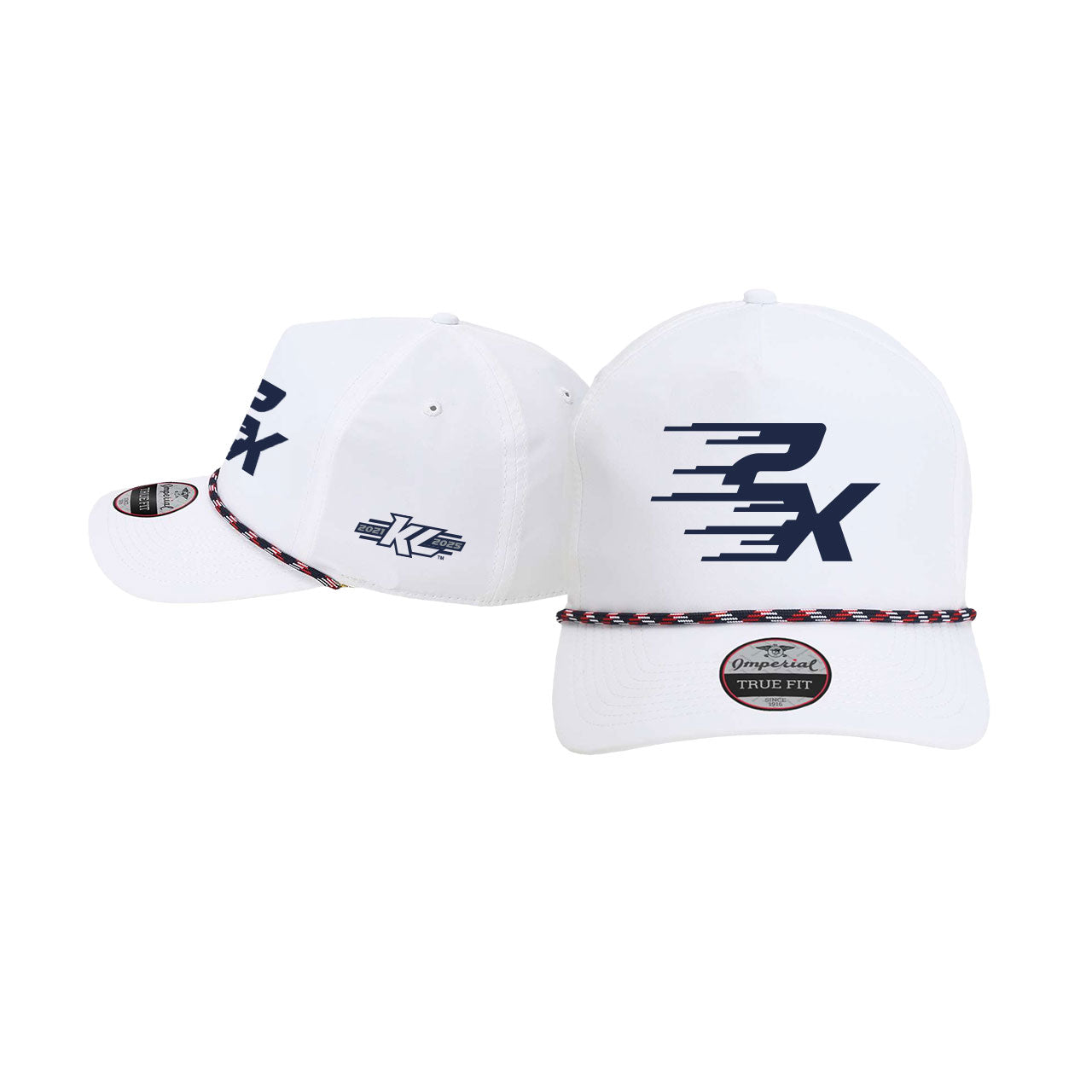 *PRE-ORDER* 2X Champion Snapback Hat- White/Navy/Red