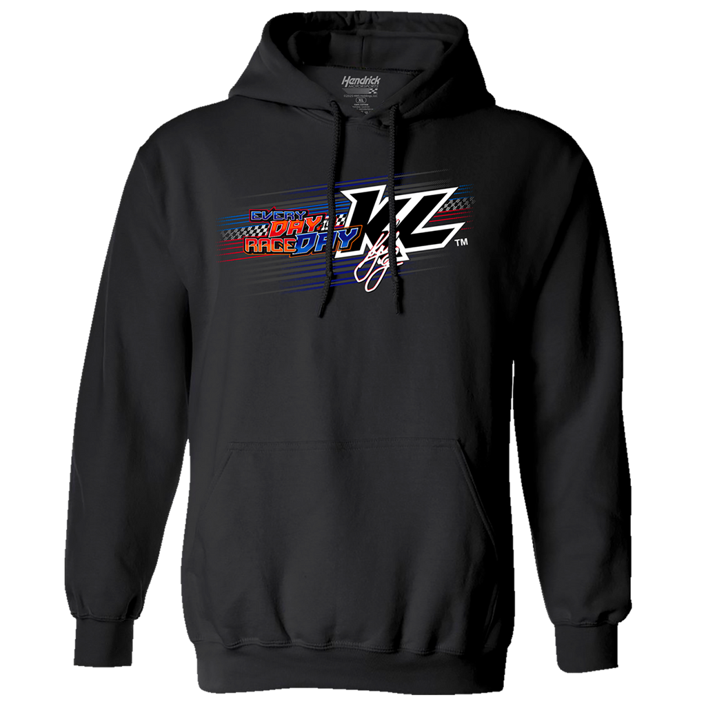2025 Everyday is Raceday Design- Adult Black Hooded Sweatshirt