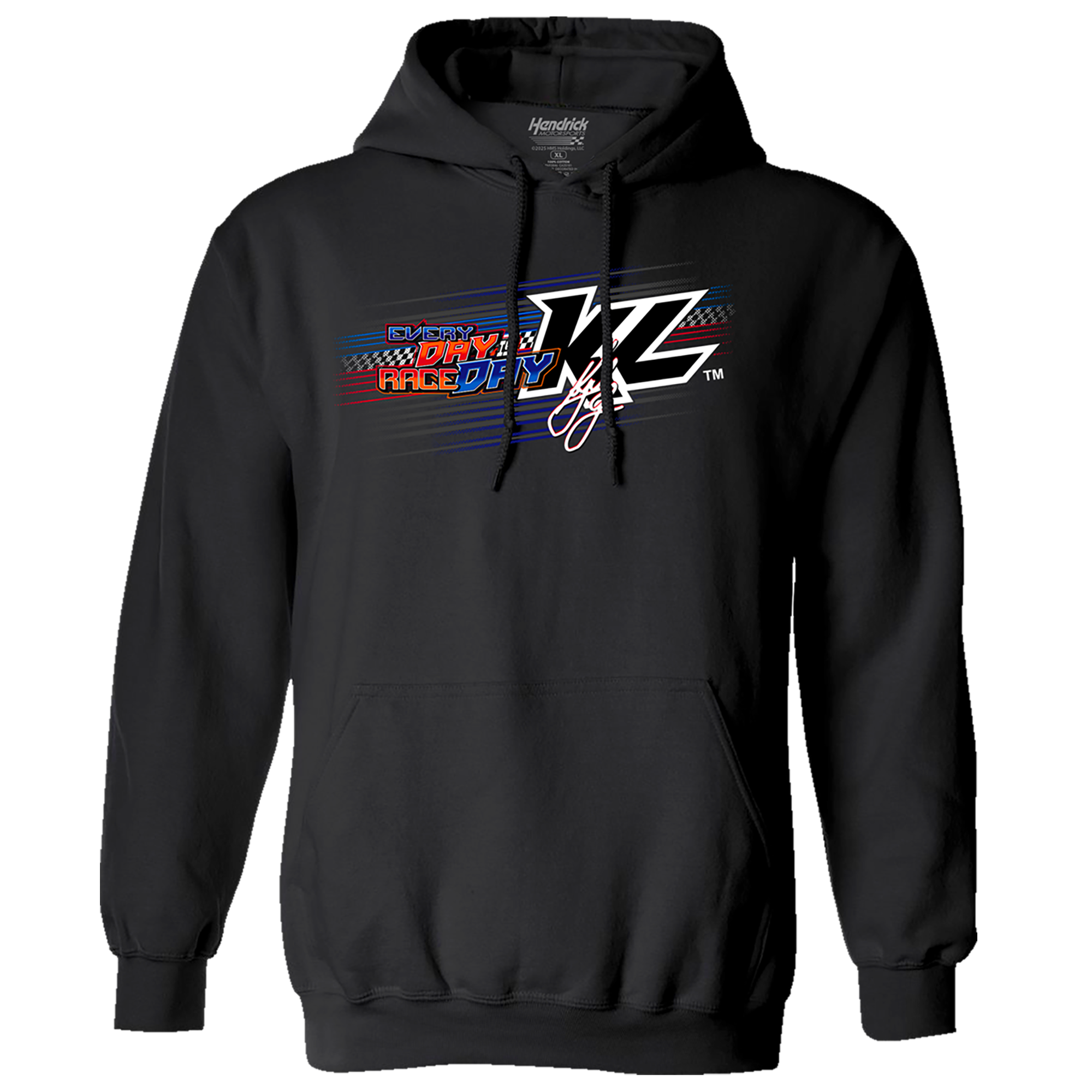 2025 Everyday is Raceday Design- Adult Black Hooded Sweatshirt