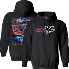 2025 Everyday is Raceday Design- Adult Black Hooded Sweatshirt