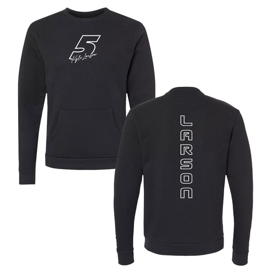 5 Ladies Design- Adult Black Crewneck Sweatshirt with Pocket