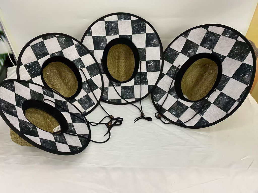 KL Straw PVC Patch Summer Hats