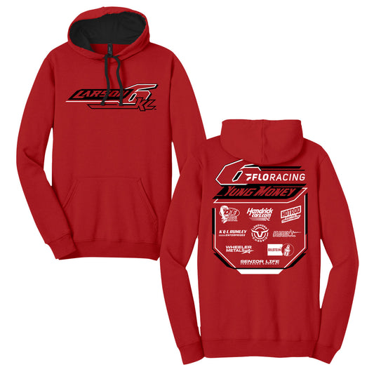 2024 #6 Crew Design- Adult Red Hooded Sweatshirt