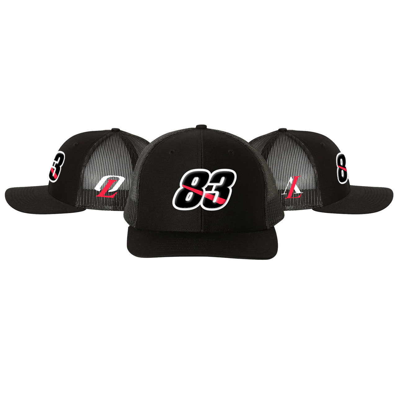83 Design- Black Richardson Trucker Snapback