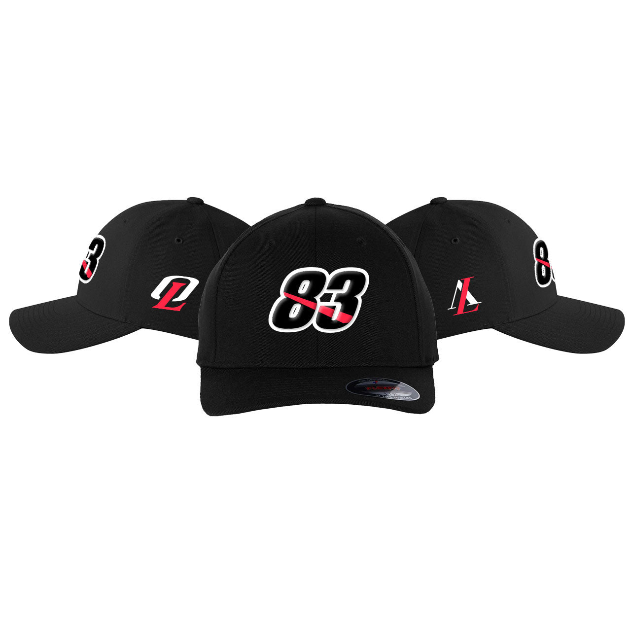 83 Design- Black Flexfit Hat