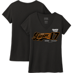 KL17 Design- Ladies Black V-Neck shirt