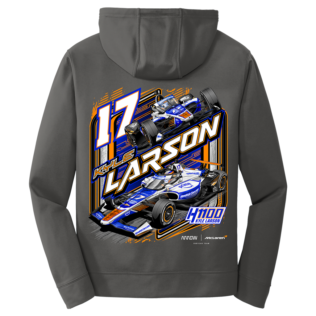 KL17 HendrickCars.Com 2025 Design- Adult Charcoal Grey Hooded Sweatshirt
