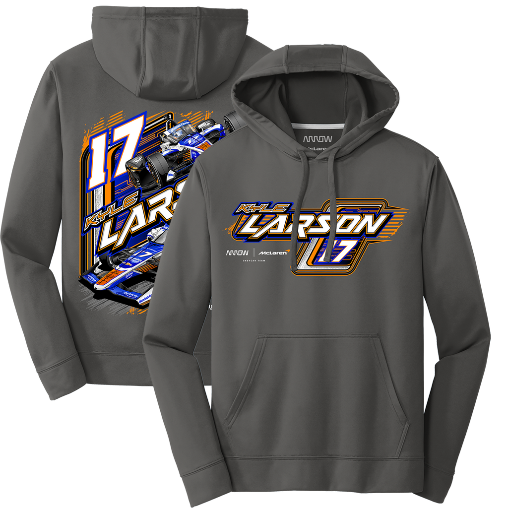 KL17 HendrickCars.Com 2025 Design- Adult Charcoal Grey Hooded Sweatshirt