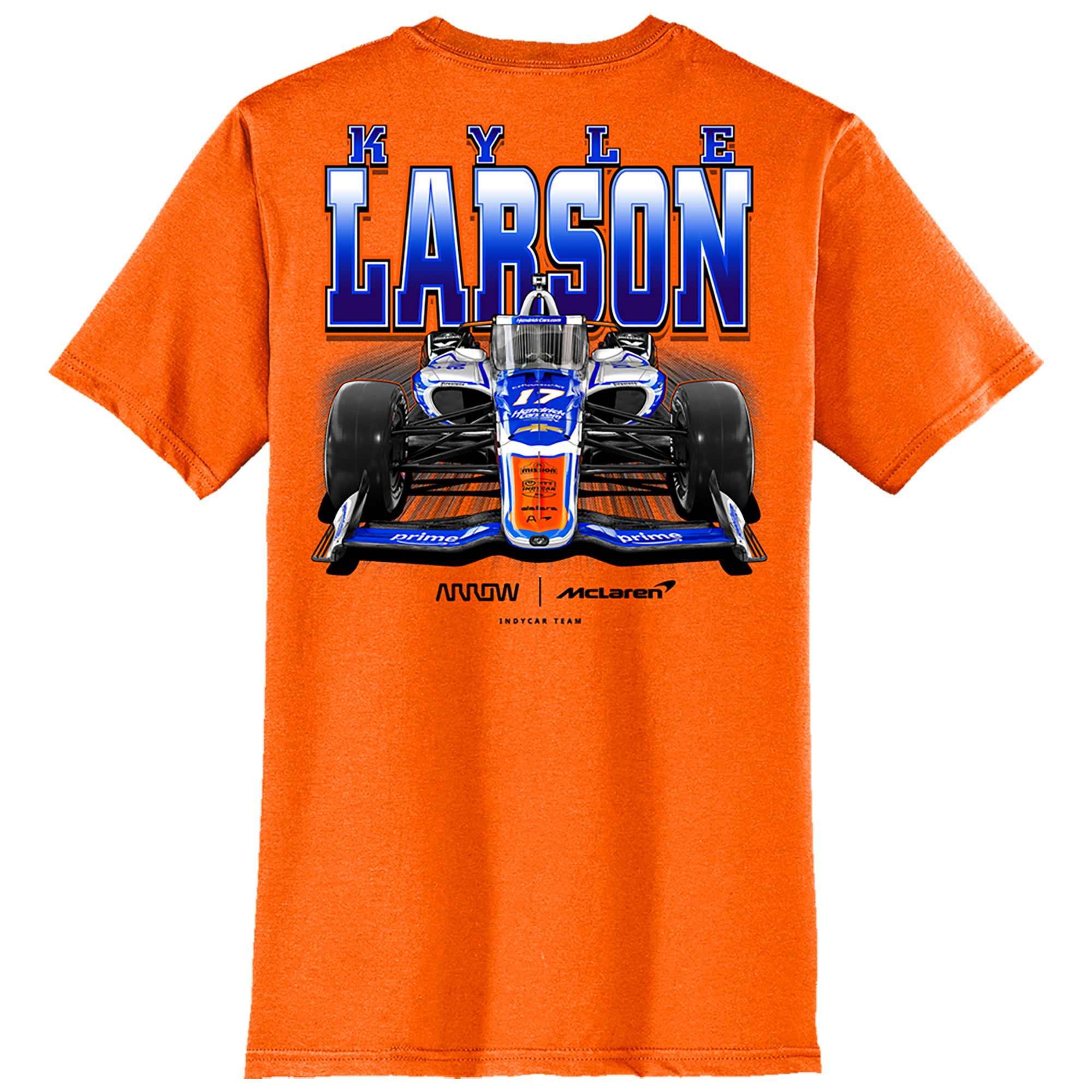 KL17 HendrickCars.Com 2025 Design- Adult Orange T-Shirt