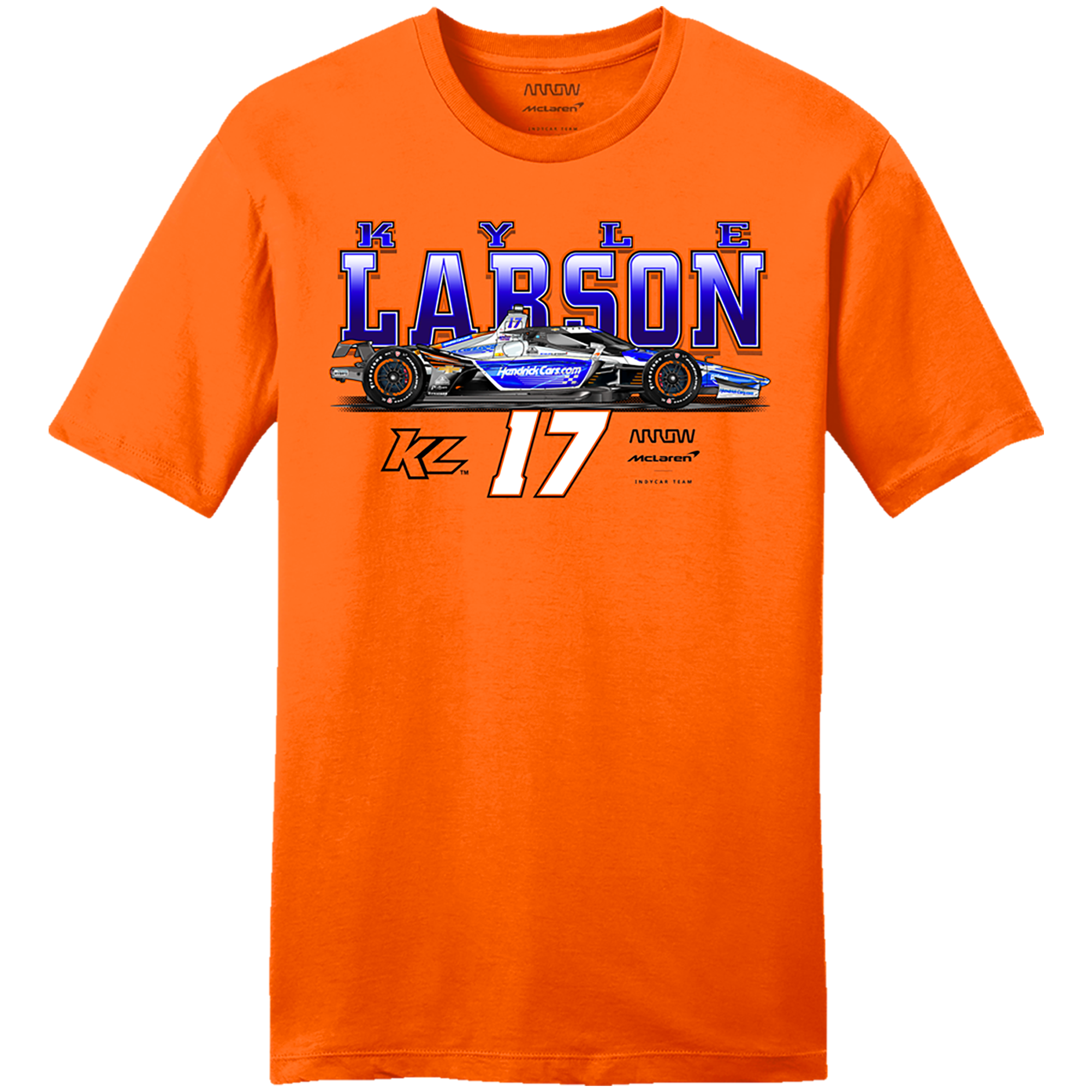 KL17 HendrickCars.Com 2025 Design- Adult Orange T-Shirt