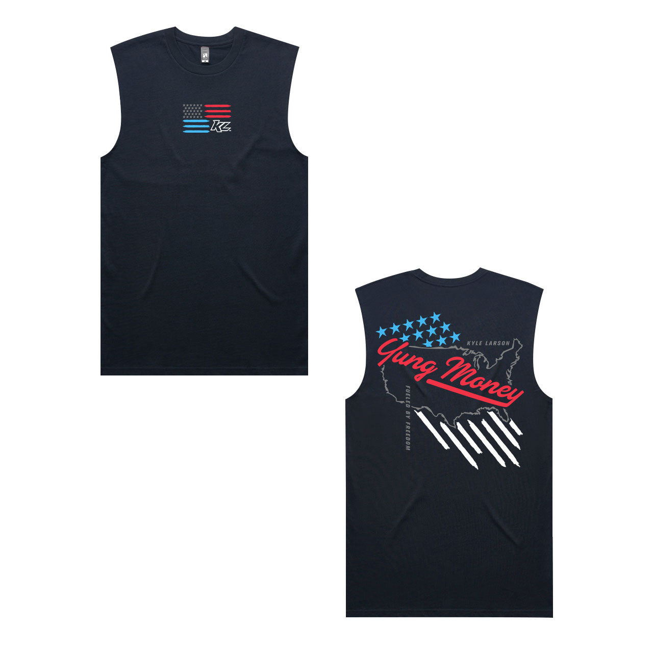 All American 250th Lifestyle Design- Adult Unisex Navy Blue Tank Top