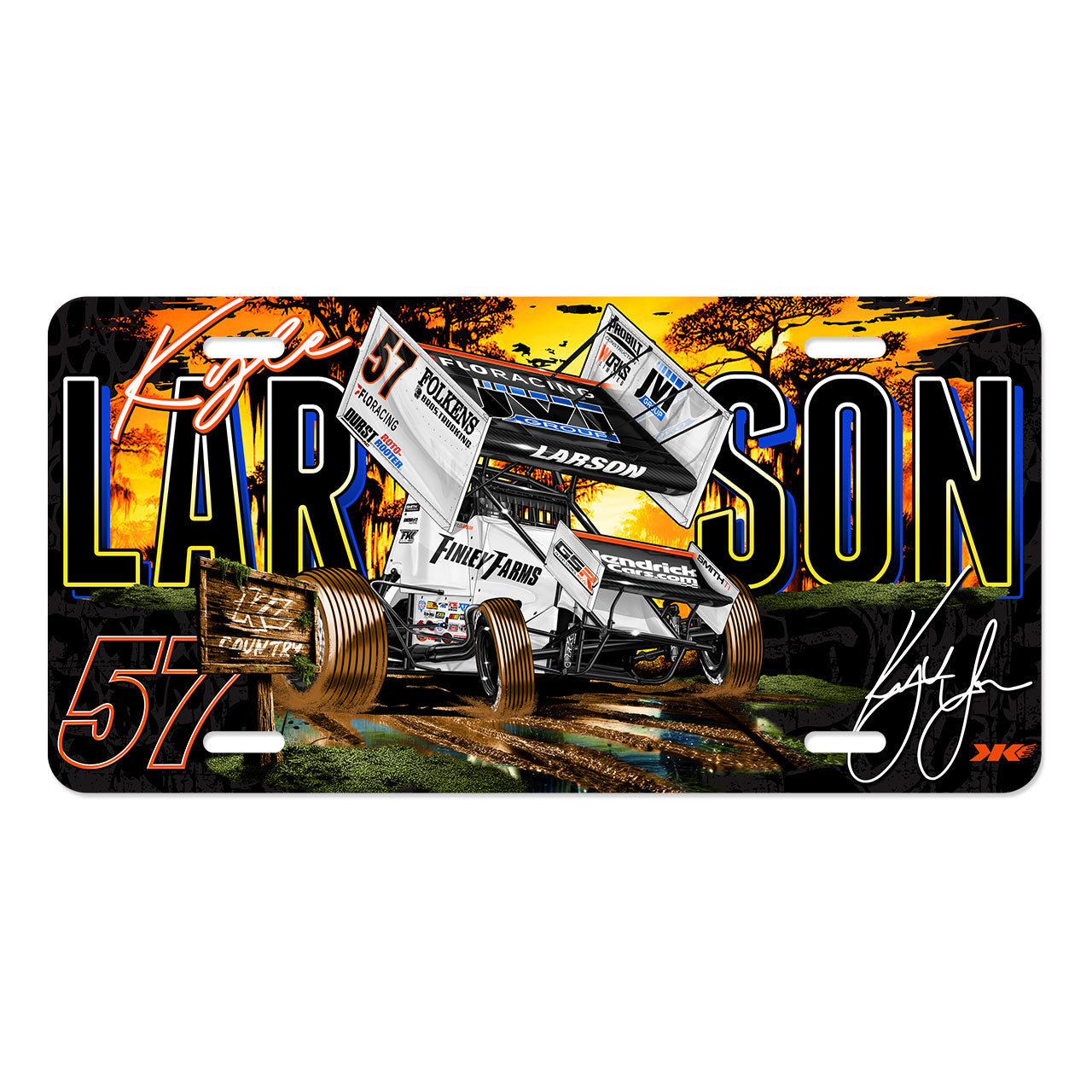 Bayou Blitz Design- License Plate