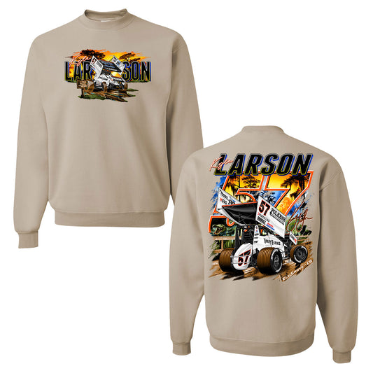 Bayou Blitz Design- Adult Sandstone Crewneck Sweatshirt