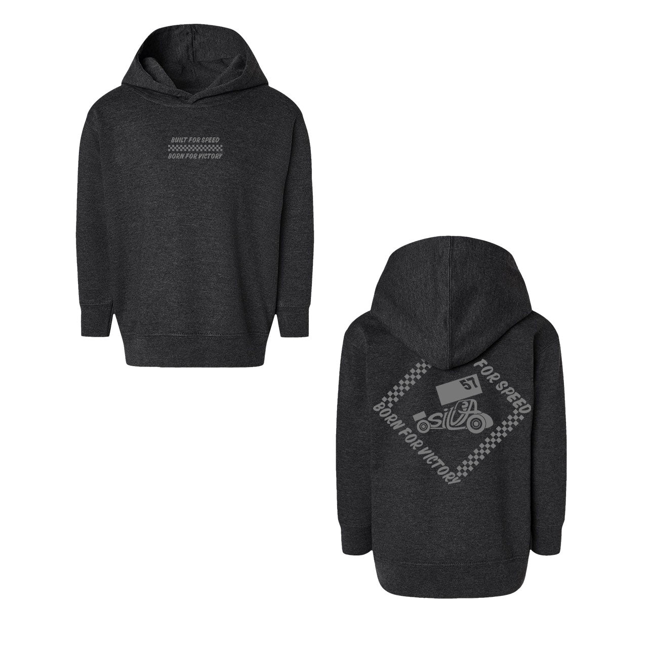 Built for Speed Kids Design- Toddler Vintage Smoke Hooded Sweatshirt