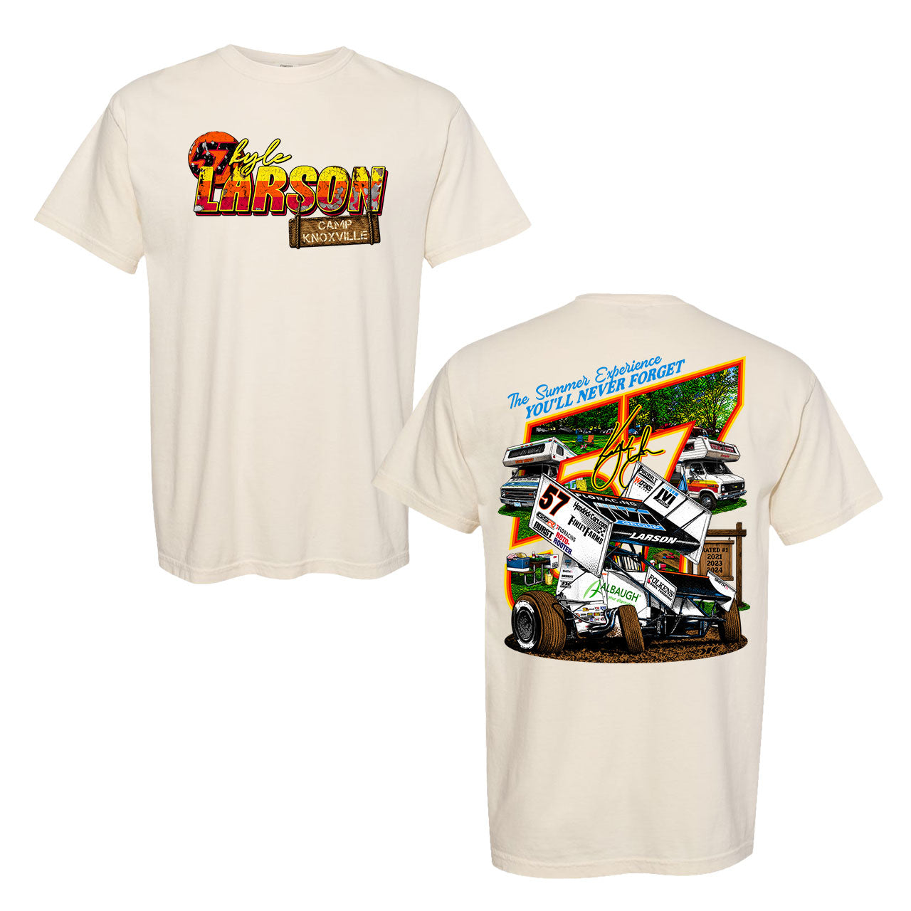 Camp Knoxville Design- Adult Ivory T-Shirt