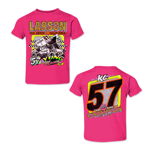 Knoxville Nationals Champion Crusade Design- Toddler Hot Pink T-Shirt