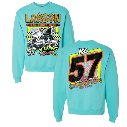 Knoxville Nationals Champion Crusade Design- Adult Scuba Blue Crewneck Sweatshirt