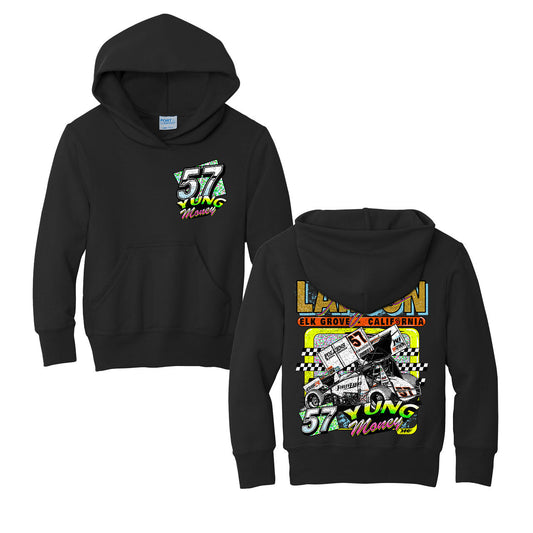 Knoxville Nationals Champion Crusade Design- Youth Black Hooded Sweatshirt