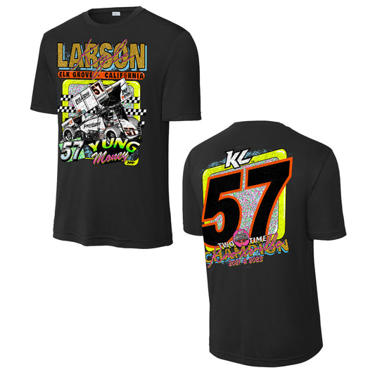 Knoxville Nationals Champion Crusade Design- Adult Black Sport-Tek T-Shirt