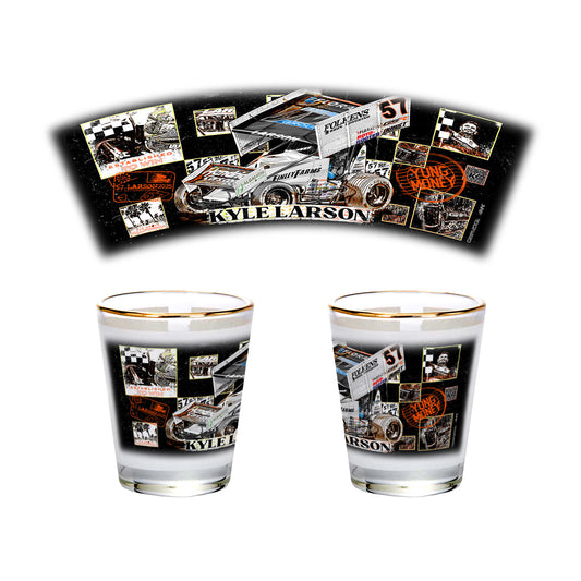 Checkered Scenes Design- Shot Glass