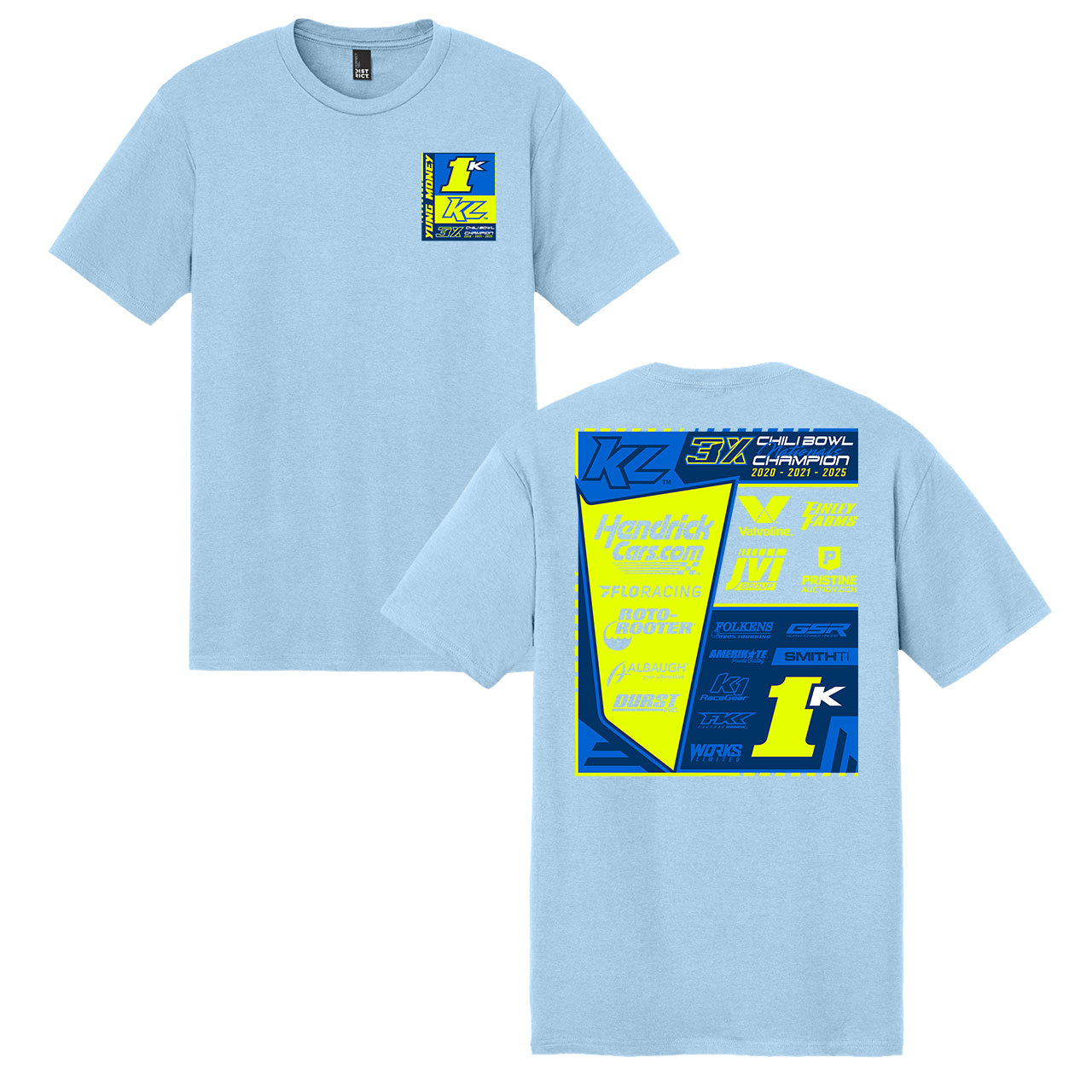 2026 Chili Bowl Crew Design- Adult Ice Blue T-Shirt
