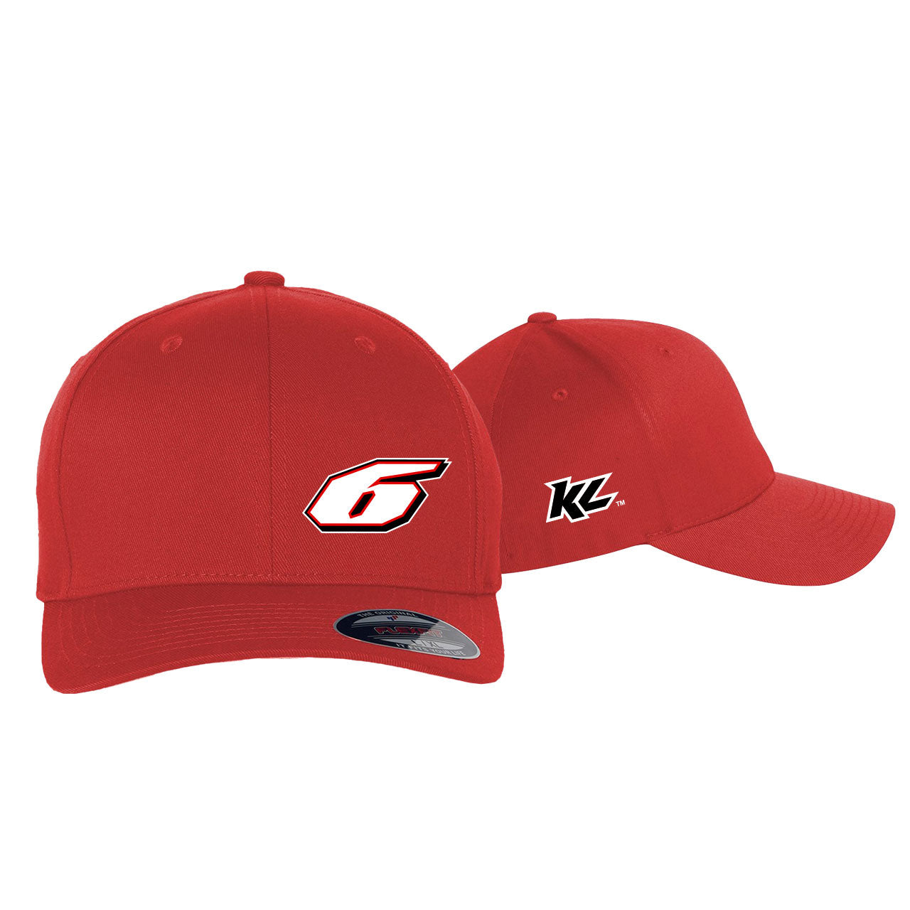 KL Clean Finish #6 Flexfit Hat- Red