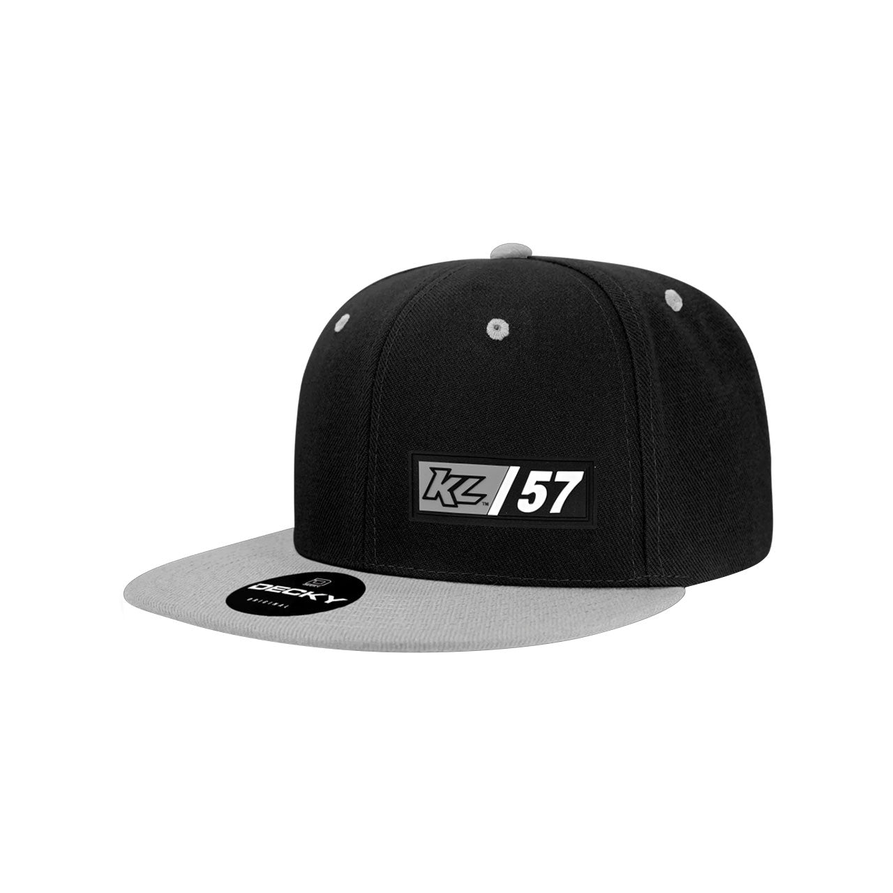 KL/57 Cut It Youth Snapback Hat- Black/Grey