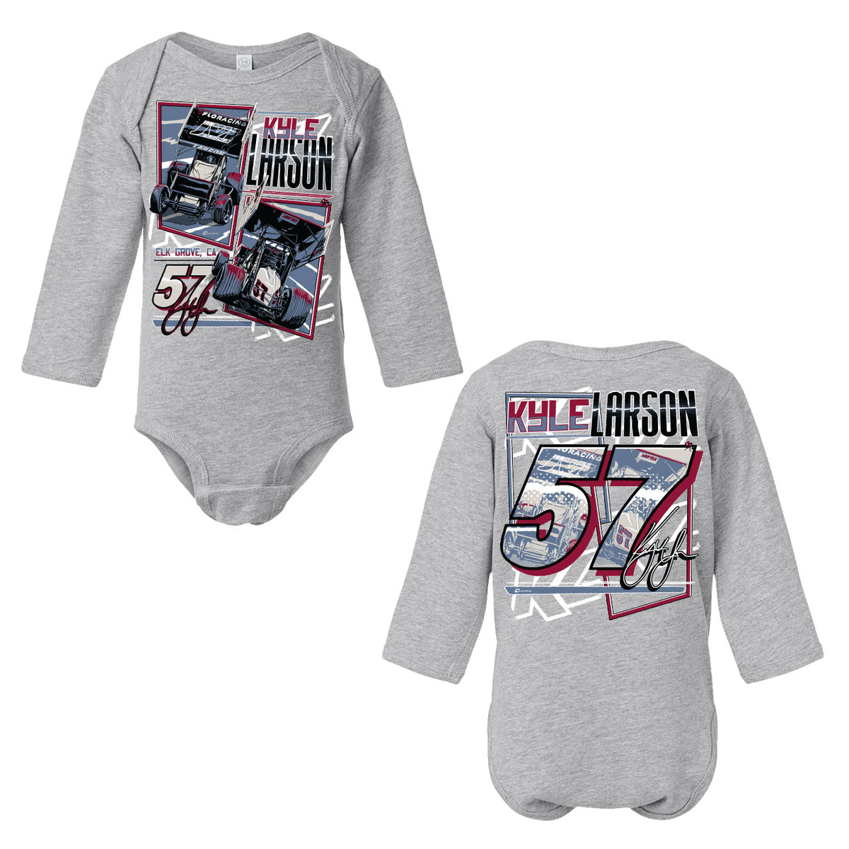 The Standard Design- Infant Heather Long Sleeve Onesie