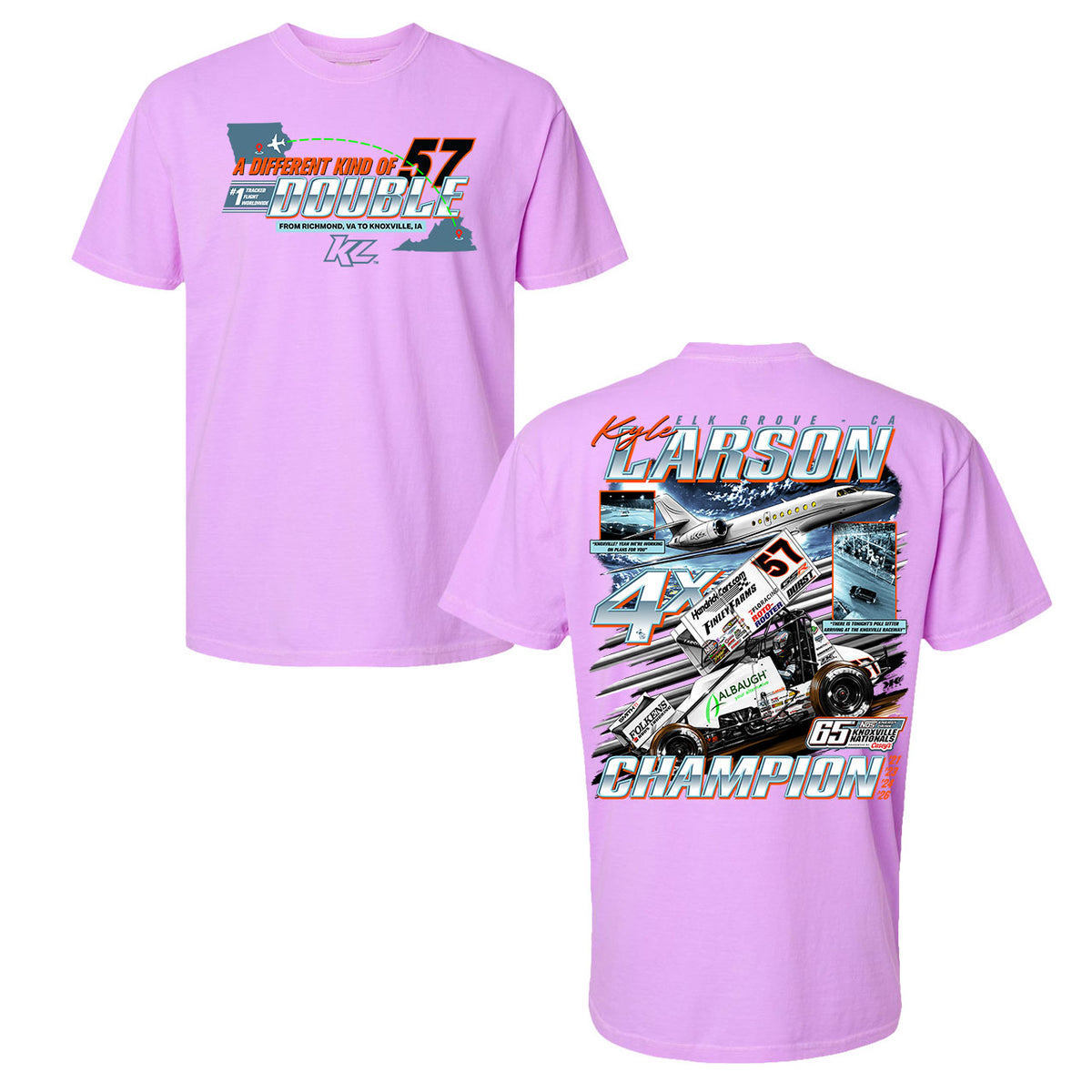 *PRE-ORDER* A Different Kind of Double Design- Adult Neon Violet T-Shirt