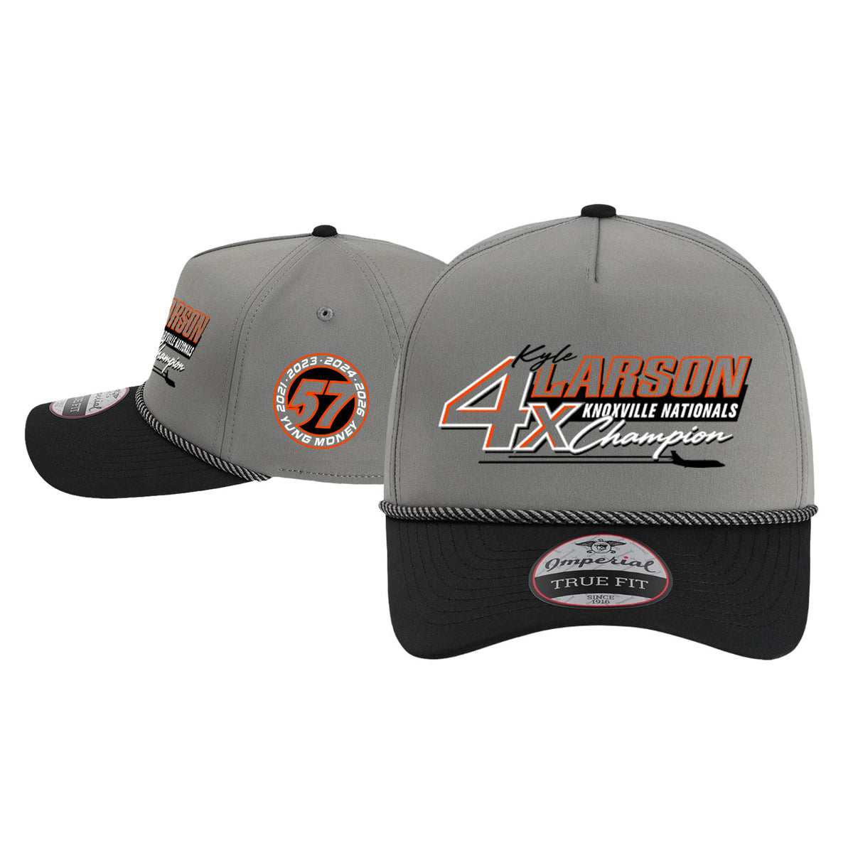 *PRE-ORDER* A Different Kind of Double Design- Grey/Black Rope Snapback Hat