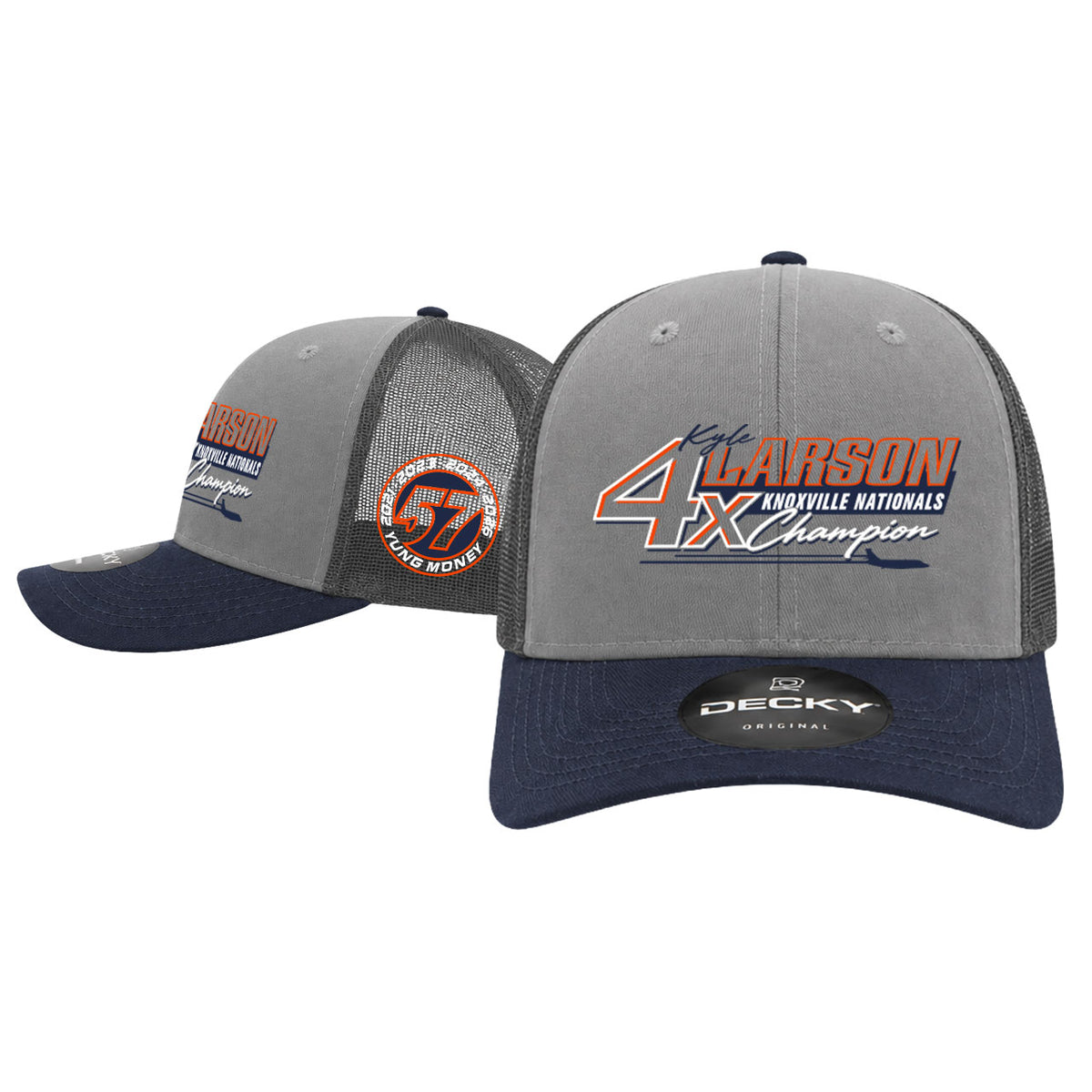 *PRE-ORDER* A Different Kind of Double Design- Adult Navy/Grey/Charcoal Snapback Hat