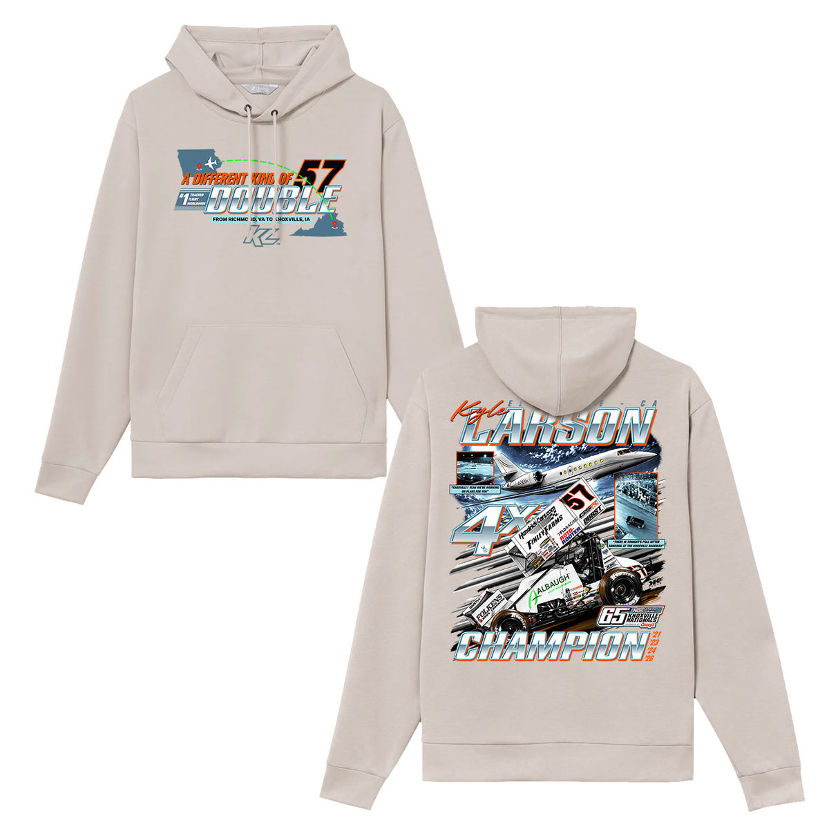 *PRE-ORDER* A Different Kind of Double Design- Adult Mineral Athletic Hooded Sweatshirt