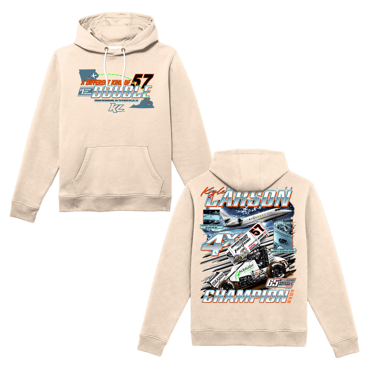 *PRE-ORDER* A Different Kind of Double Design- Adult Khaki Hooded Sweatshirt