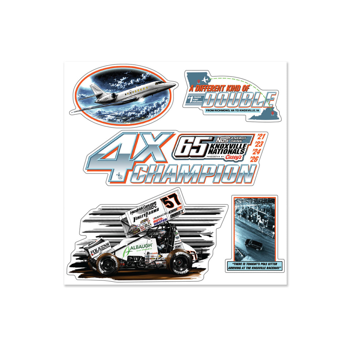*PRE-ORDER* A Different Kind of Double Design- Decal Sheet