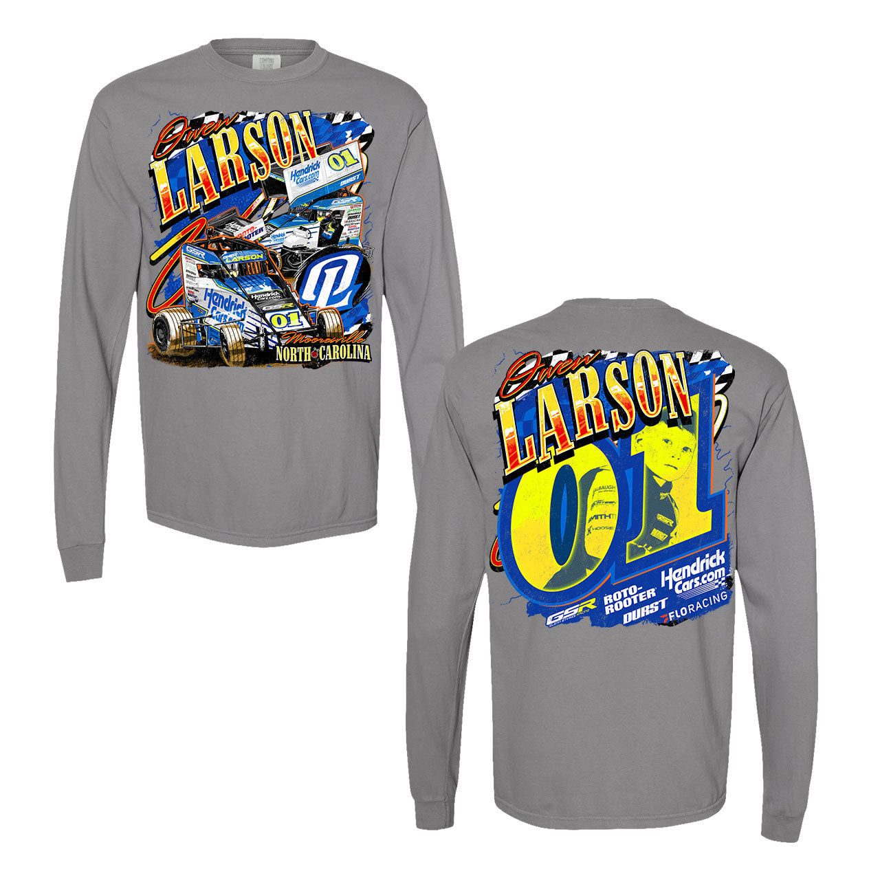 OL Double Time Design- Adult Granite Long Sleeve T-Shirt