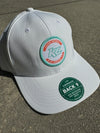 KL White Florida Circle Fitted Hat
