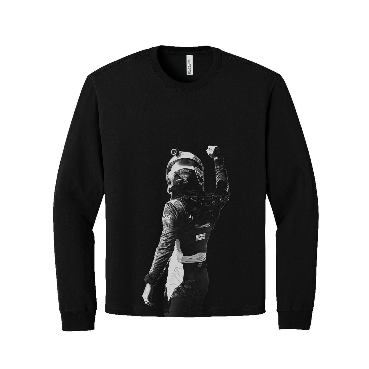 Hard Work Pays Off Design- Adult Black Long Sleeve T-Shirt
