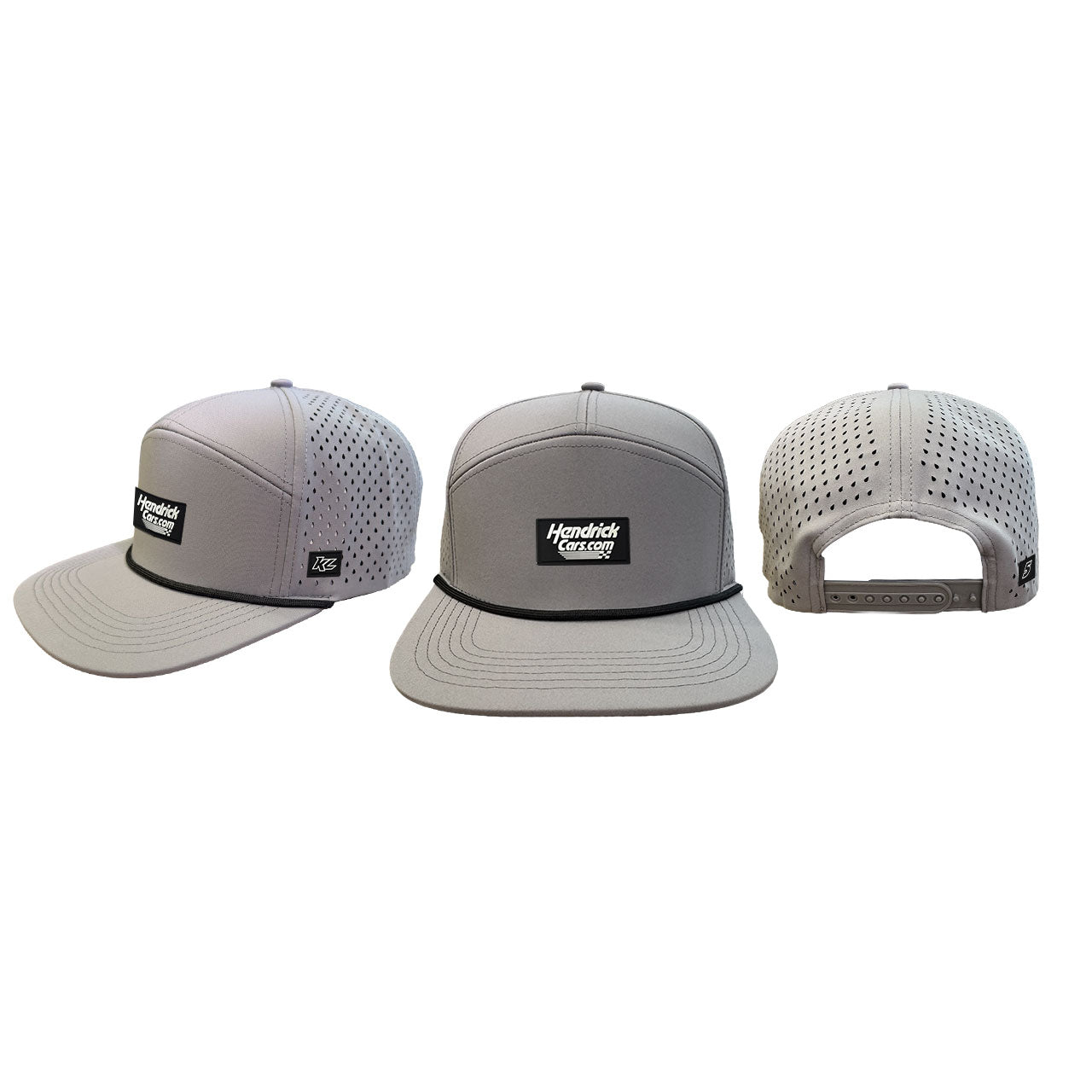 KL HendrickCars.Com Cante Hat- Grey w/ Rope