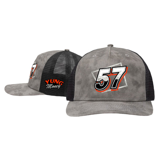 Knoxville Nationals Champion Crusade Design- Old Wash Grey/Black Snapback Hat