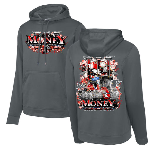 3X Chili Bowl Nationals Winner- Adult Dark Smoke Grey Sport-Tek Hooded Sweatshirt