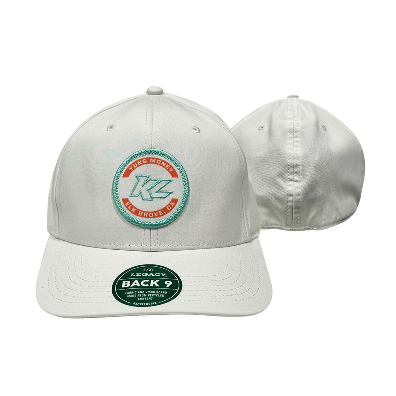 KL White Florida Circle Fitted Hat