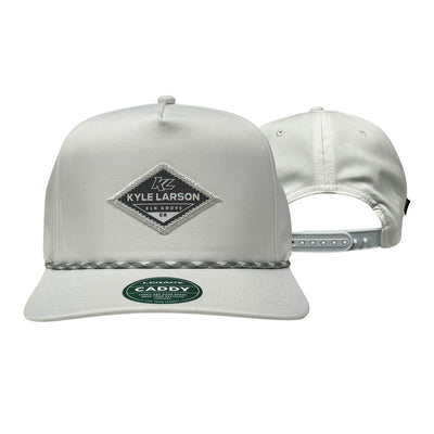 KL White & Grey Diamond Snapback Hat