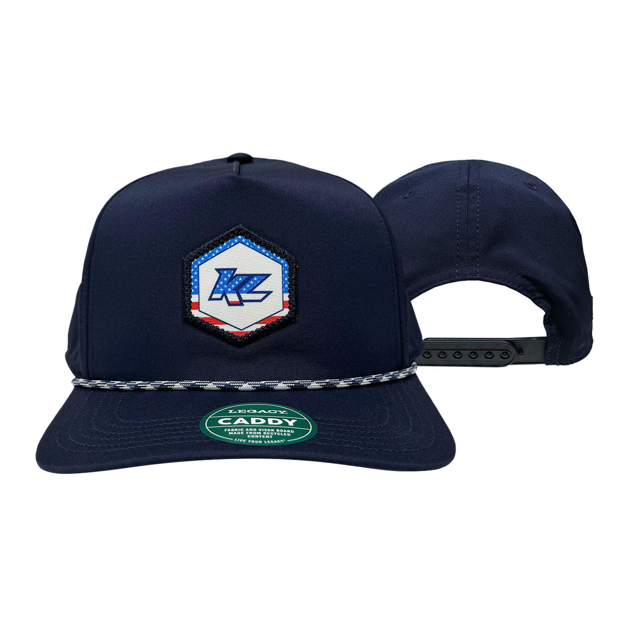 KL Navy Blue Stars and Stripes Snapback Hat