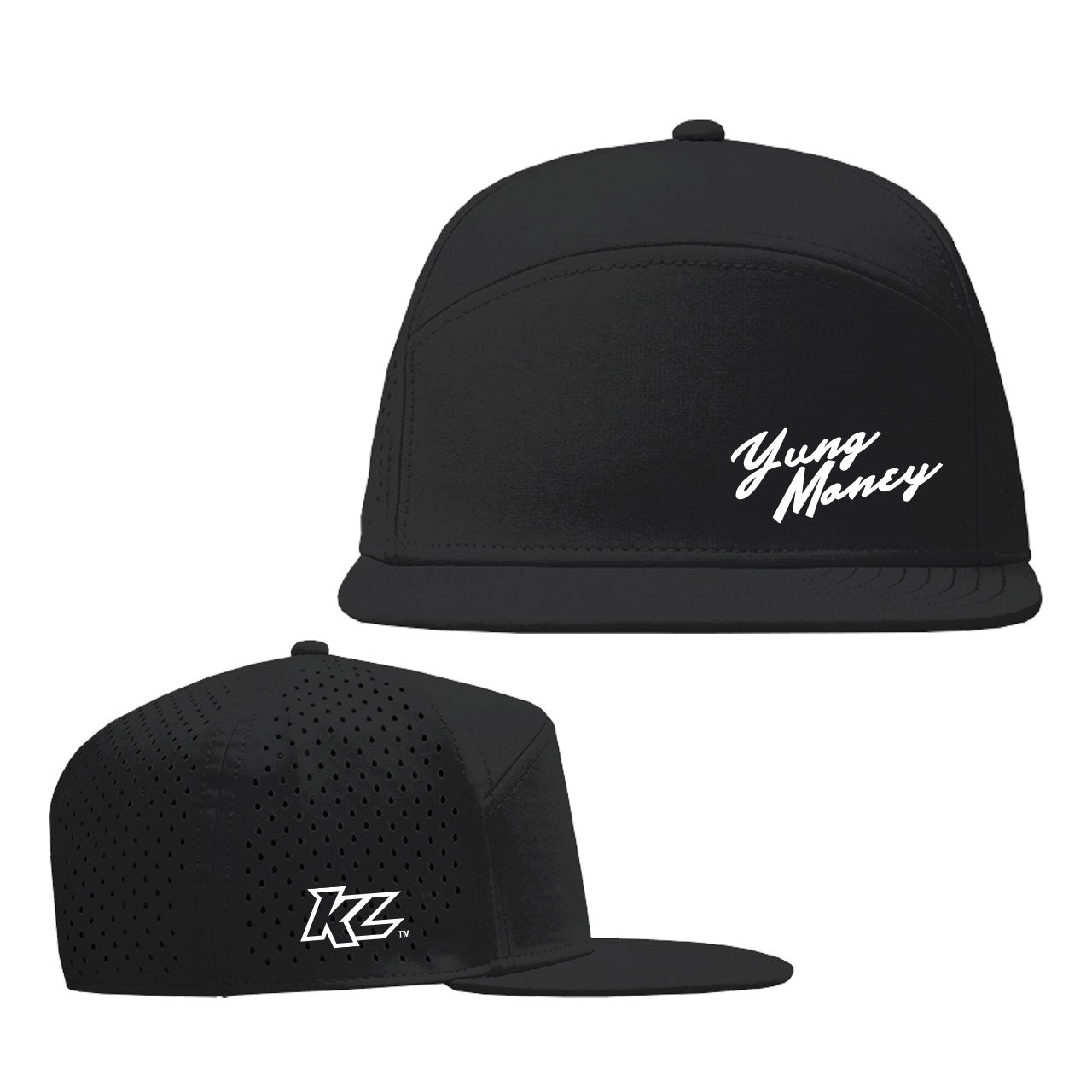 KL Yung Money Script Cante Hat- Black