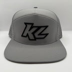KL Black Puff Cante Hat- Grey